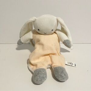 Bub Bunny Comforter Security Blanket Plush Baby Sleep Toy Linen Laying Flat